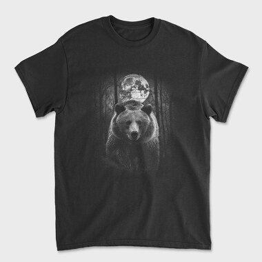 Forest Bear Moon, Tricou Barbati (Unisex)