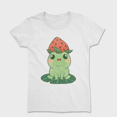 Frog Cute Strawberry, Tricou Femei