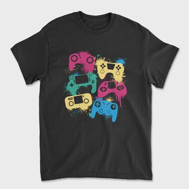 Gaming Joysticks, Tricou Barbati (Unisex)