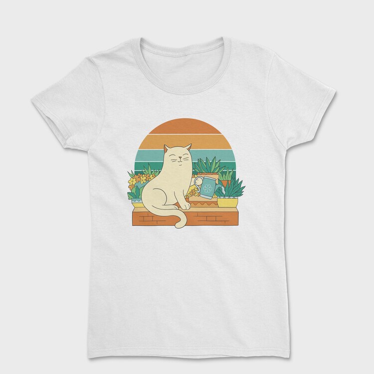 Gardening Cat, Tricou Femei