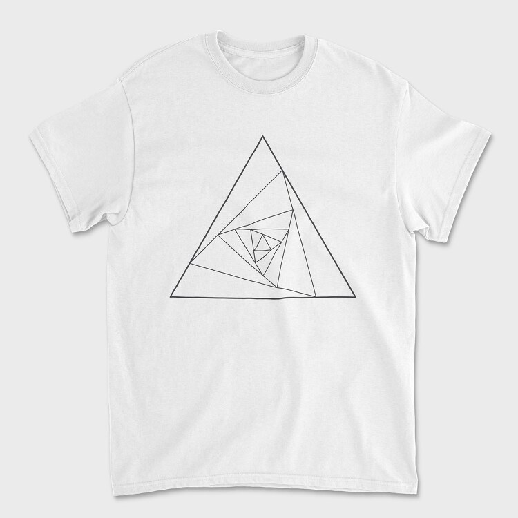 Tricou Barbati (Unisex), Geometric Triangle