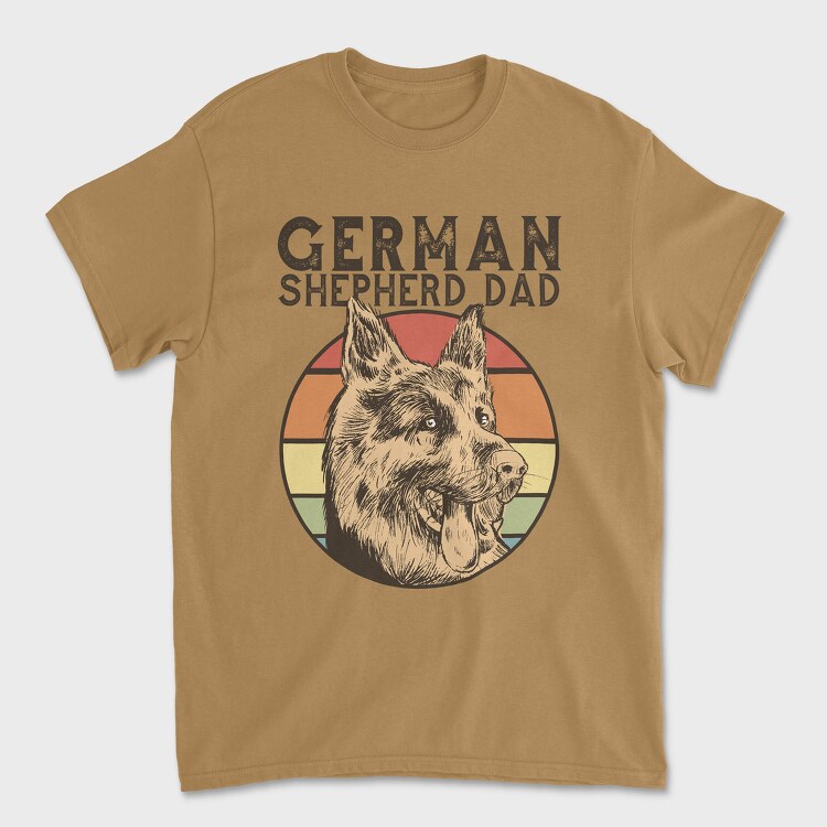 Tricou Barbati (Unisex), German Shepherd Dad