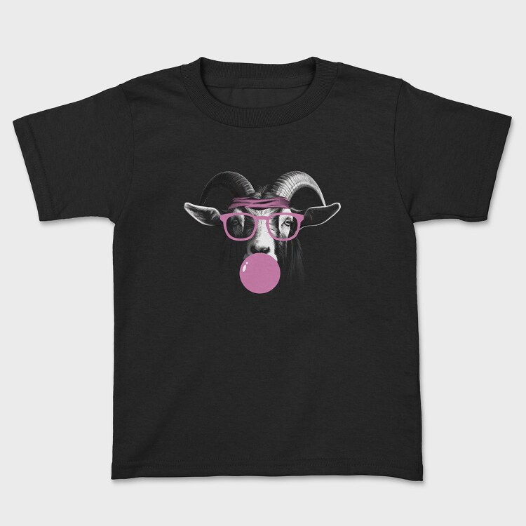 Tricou Copii, Goat Monochrome Bubblegum