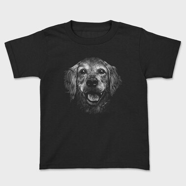 Golden Retriever Monochrome, Tricou Copii