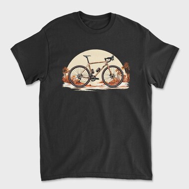 Gravel Bike, Tricou Barbati (Unisex)