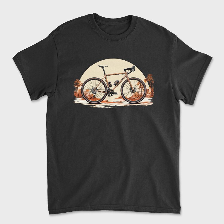 Gravel Bike, Tricou Barbati (Unisex)