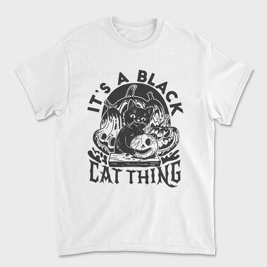 Halloween Black Cat Thing, Tricou Barbati (Unisex)