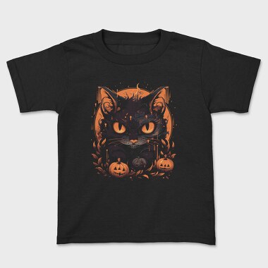 Halloween Cat, Tricou Copii