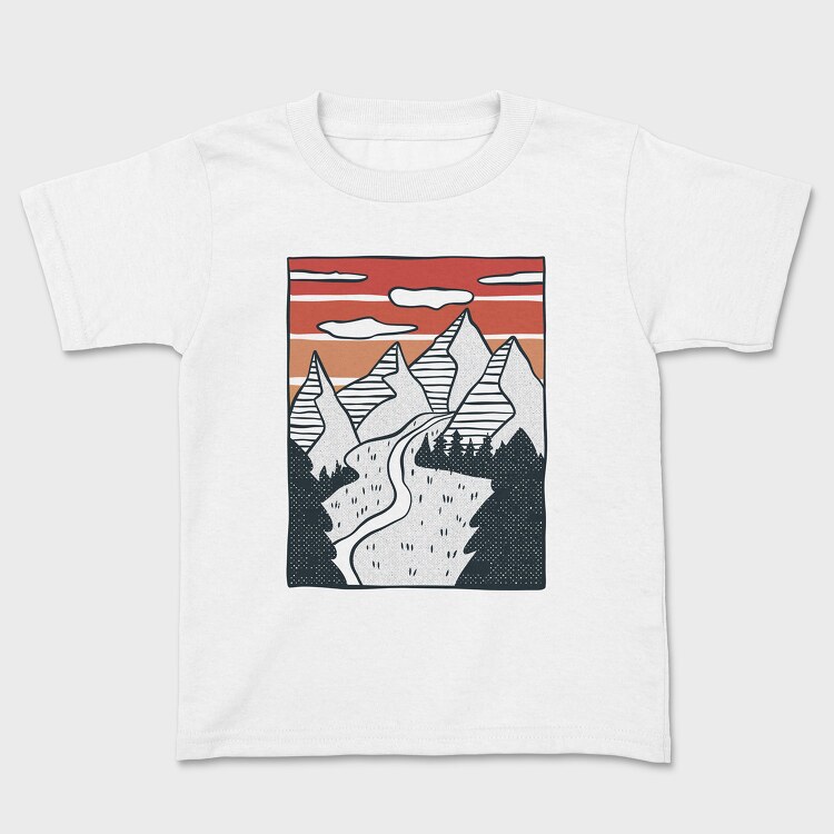 Hand Drawn Valley, Tricou Copii