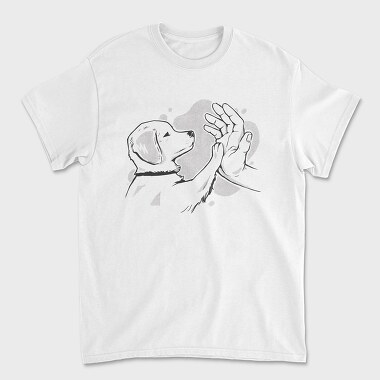 Hand Paw Dog, Tricou Barbati (Unisex)