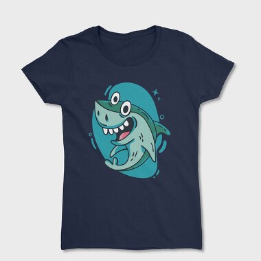 Happy Shark Cartoon, Tricou Femei