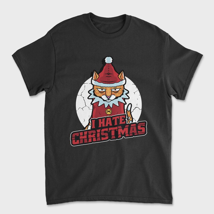 Tricou Barbati (Unisex), Hate Christmas