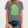Cute Frog With Mushroom Sitting Cottage Core, Tricou Barbati (Unisex)