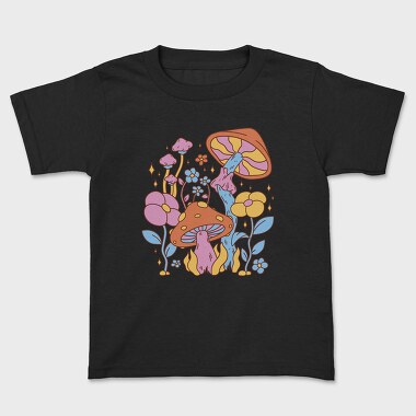 Hippie Flower Mushroom, Tricou Copii