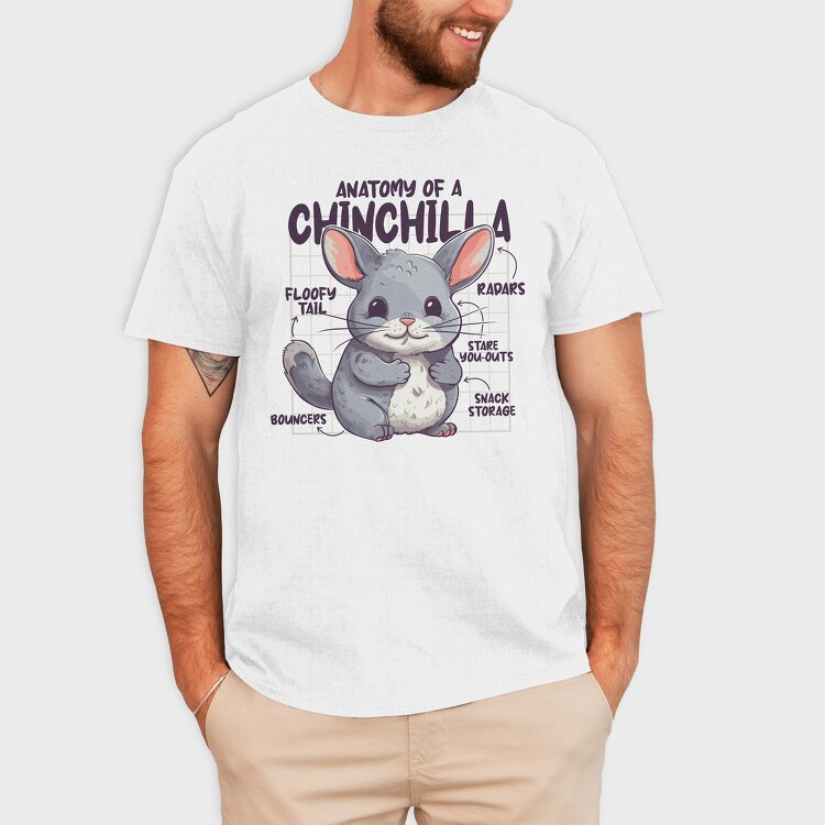 Anatomy Of A Chinchilla, Tricou Barbati (Unisex)