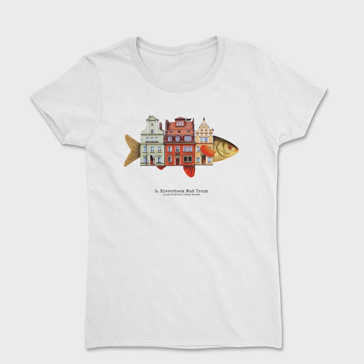 Tricou Femei, House Animal Fish