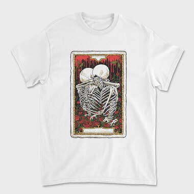 Tricou Barbati (Unisex), Hug Skeleton Card