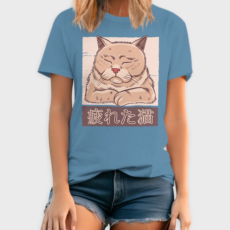 Tired Cat, Tricou Barbati (Unisex)