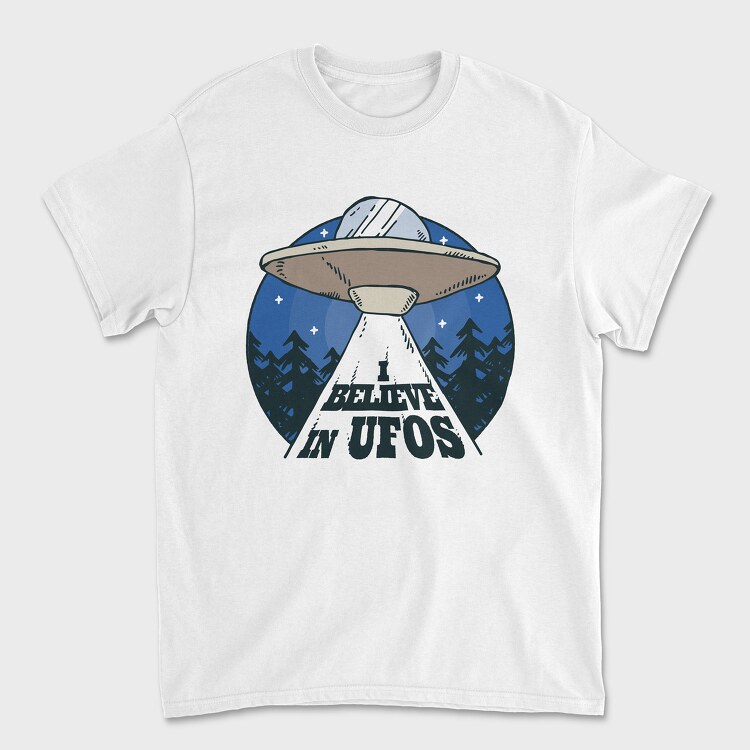 Tricou Barbati (Unisex), I Believe in Ufos