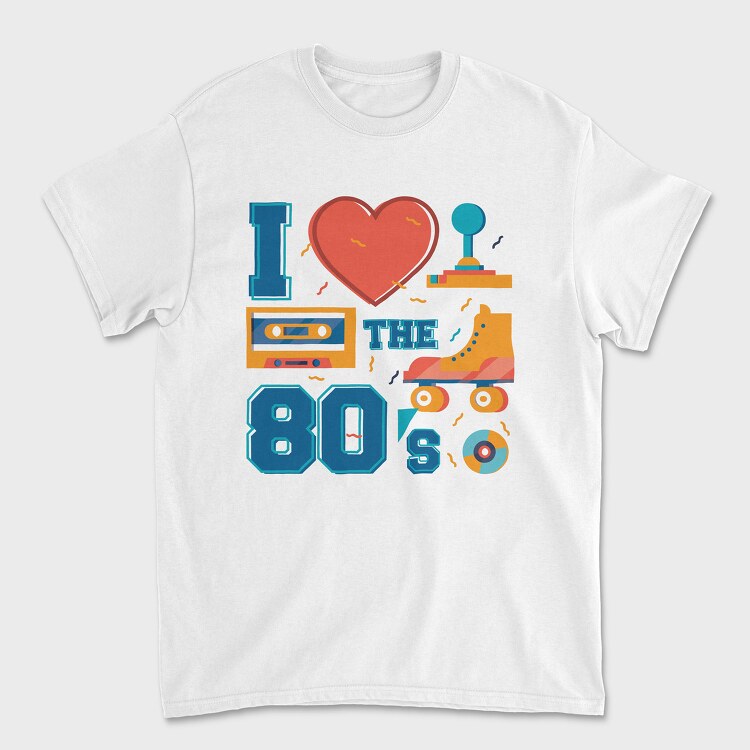 I Love the 80 S, Tricou Barbati (Unisex)