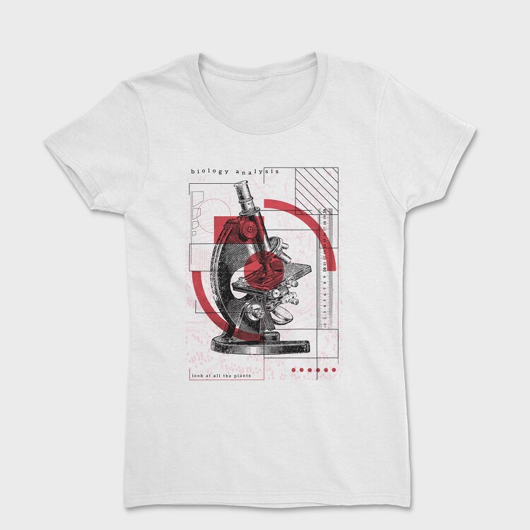 Infographics Microscope, Tricou Femei