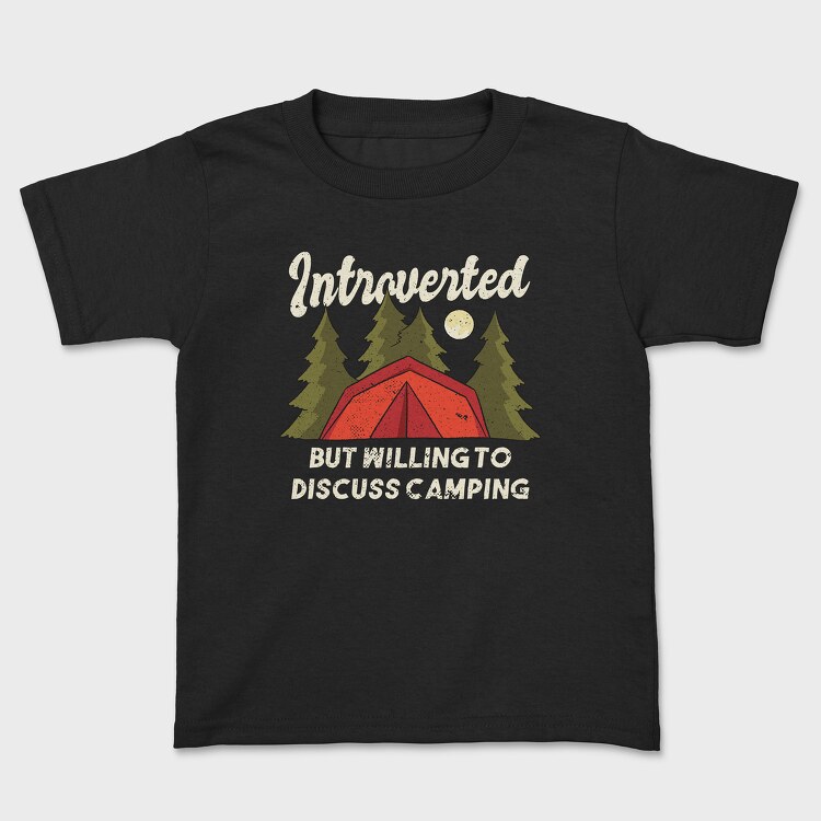 Tricou Copii, Introvert Camping