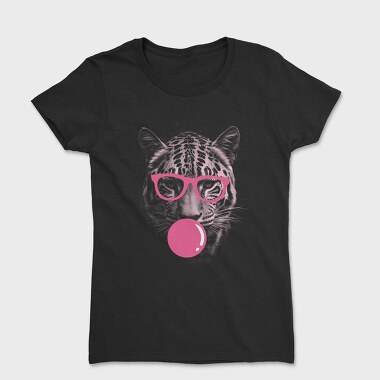 Tricou Femei, Jaguar Bubblegum Monochrome