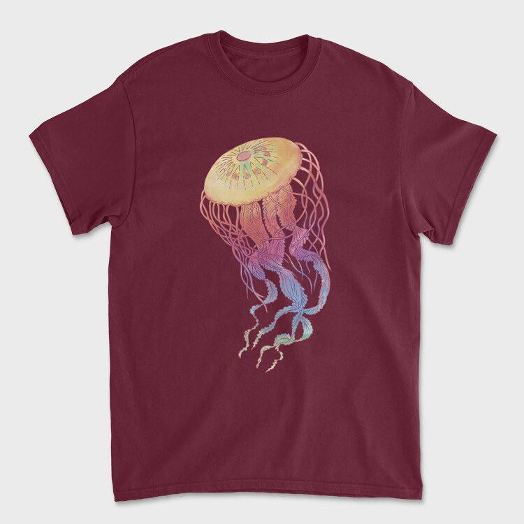 Jellyfish Colorful, Tricou Barbati (Unisex)