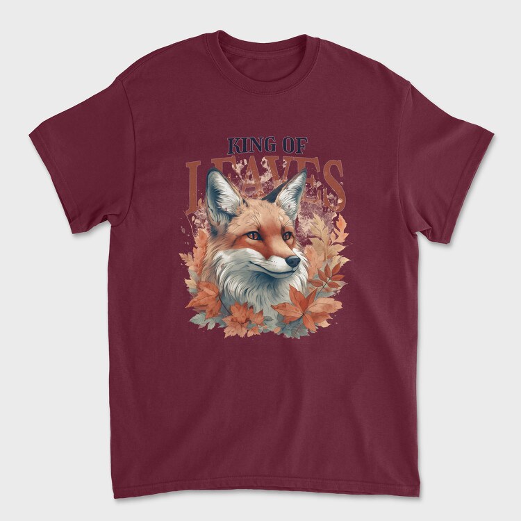 Tricou Barbati (Unisex), King of Leaves Fox