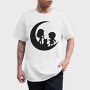 Moon Kids Silhouette In The Moon, Tricou Barbati (Unisex)
