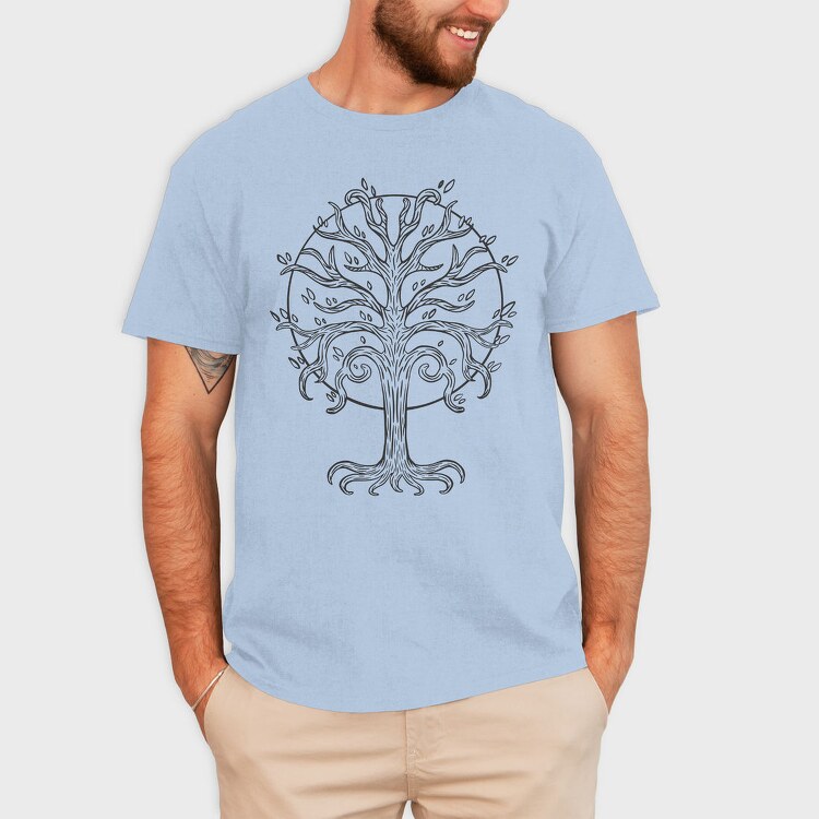 Ancient Magical Tree Nature, Tricou Barbati (Unisex)