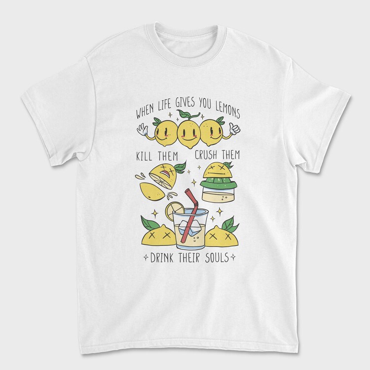 Tricou Barbati (Unisex), Lemons Life Joke