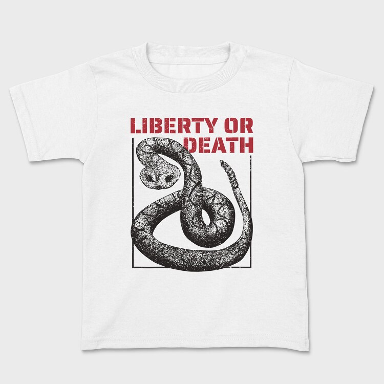 Tricou Copii, Liberty or Death Snake