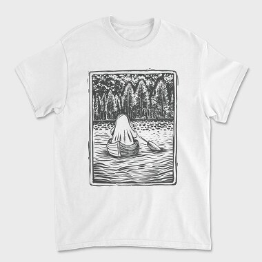 Lino Art Ghost Boat, Tricou Barbati (Unisex)