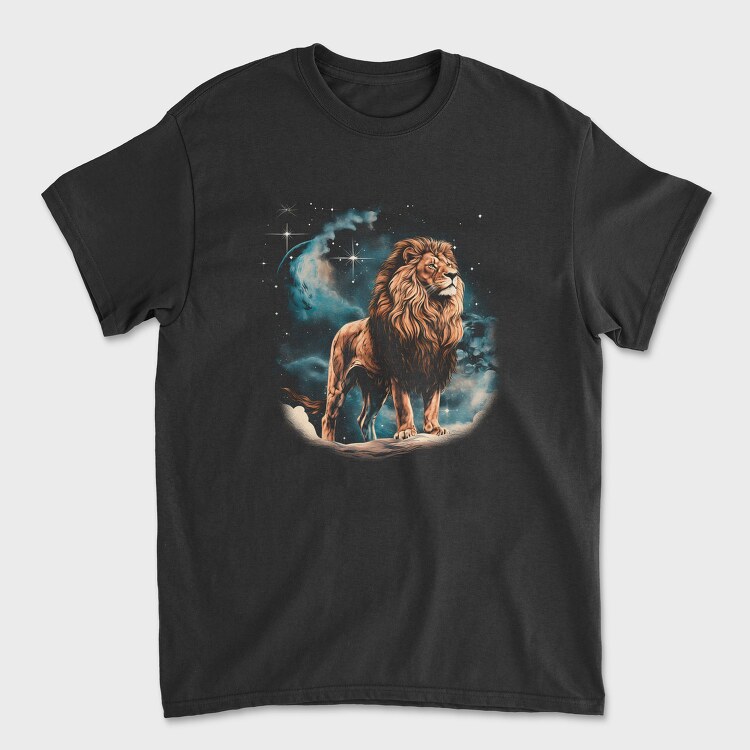 Tricou Barbati (Unisex), Lion Night Stars