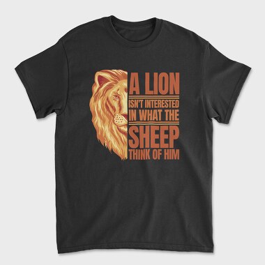 Tricou Barbati (Unisex), Lion Quote