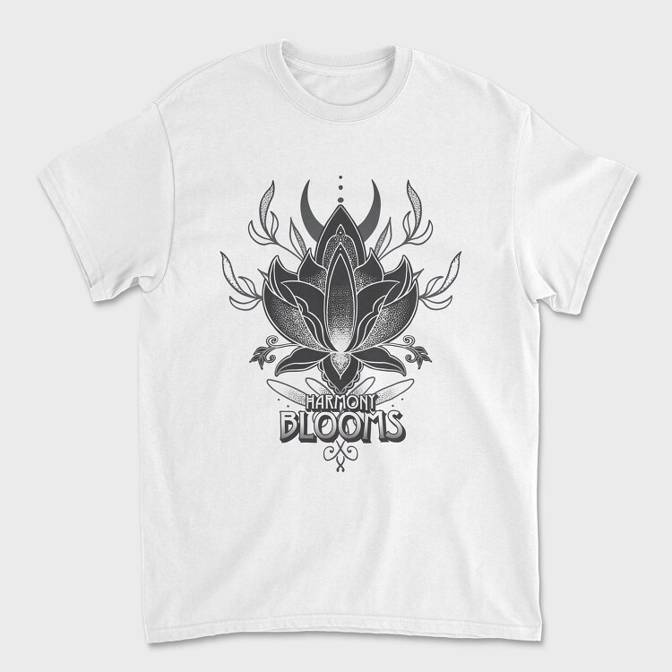 Lotus Flower Harmony Blooms, Tricou Barbati (Unisex)