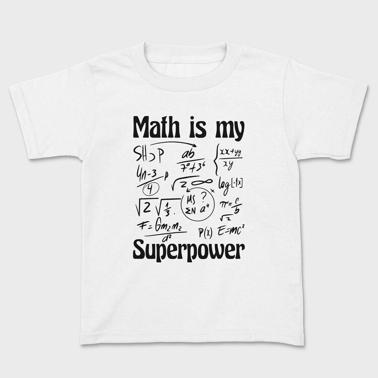 Tricou Copii, Math Superpower