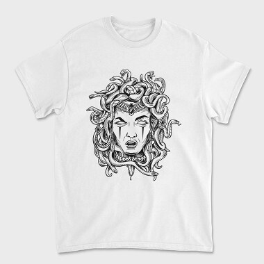 Medusa Head Monochrome, Tricou Barbati (Unisex)