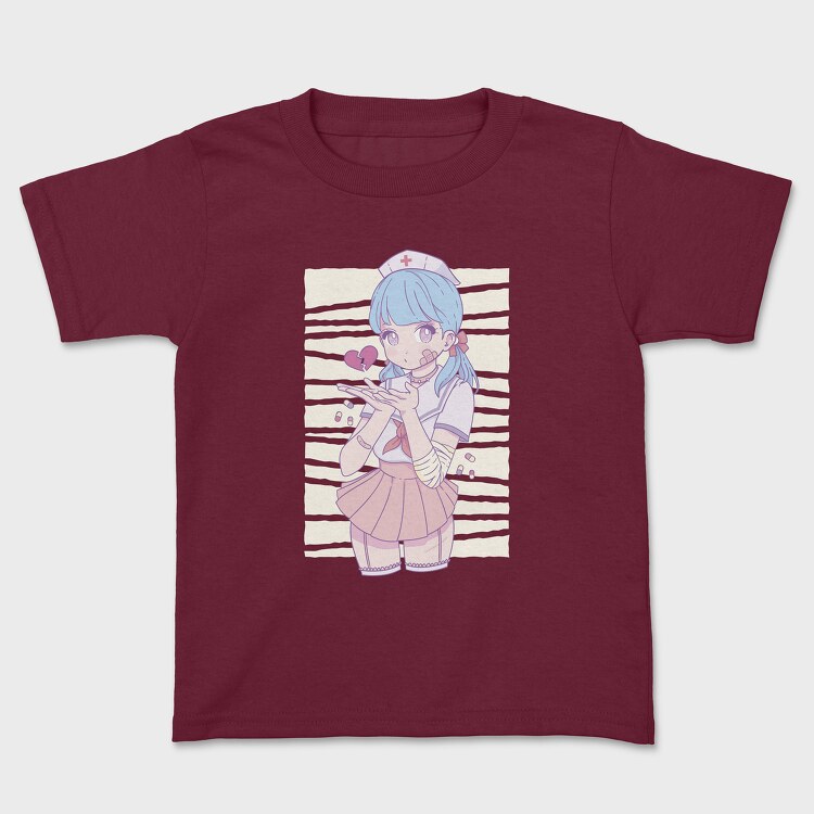 Tricou Copii, Menhera Nurse Kawaii Anime Girl