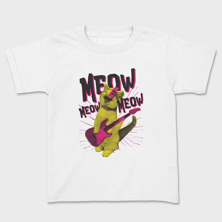 Meow Cat Rocker, Tricou Copii