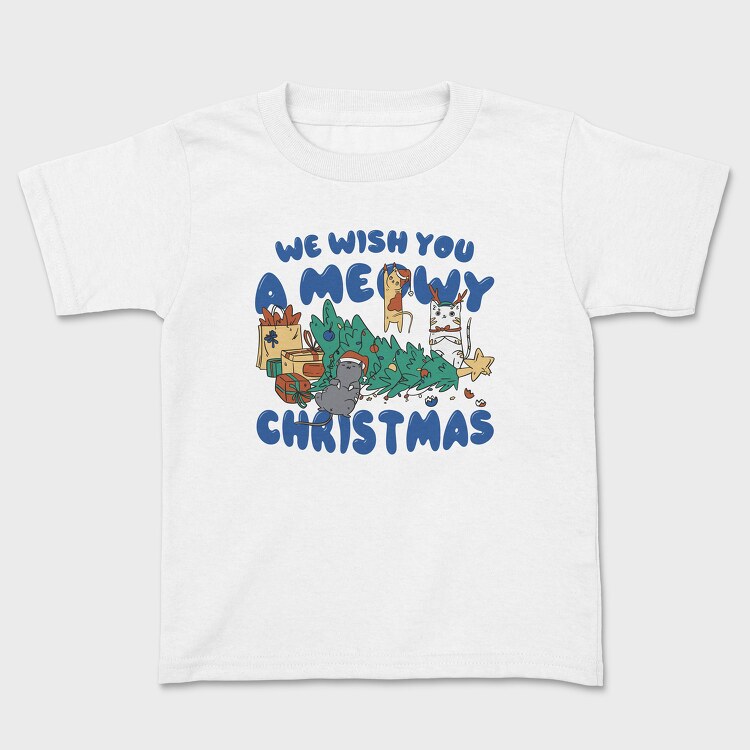 Tricou Copii, Meowy Christmas 2