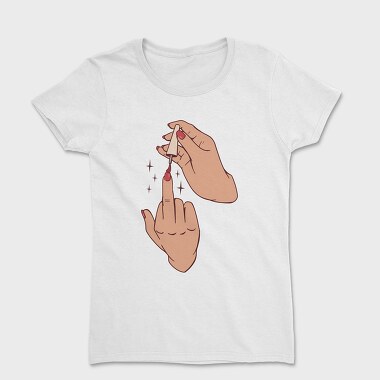 Middle Finger Nail Polish, Tricou Femei