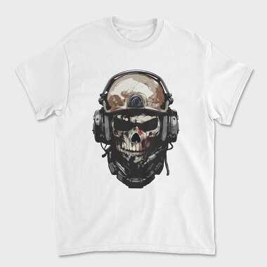 Military Skull, Tricou Barbati (Unisex)