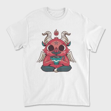 Mini Baphomet Coffee, Tricou Barbati (Unisex)