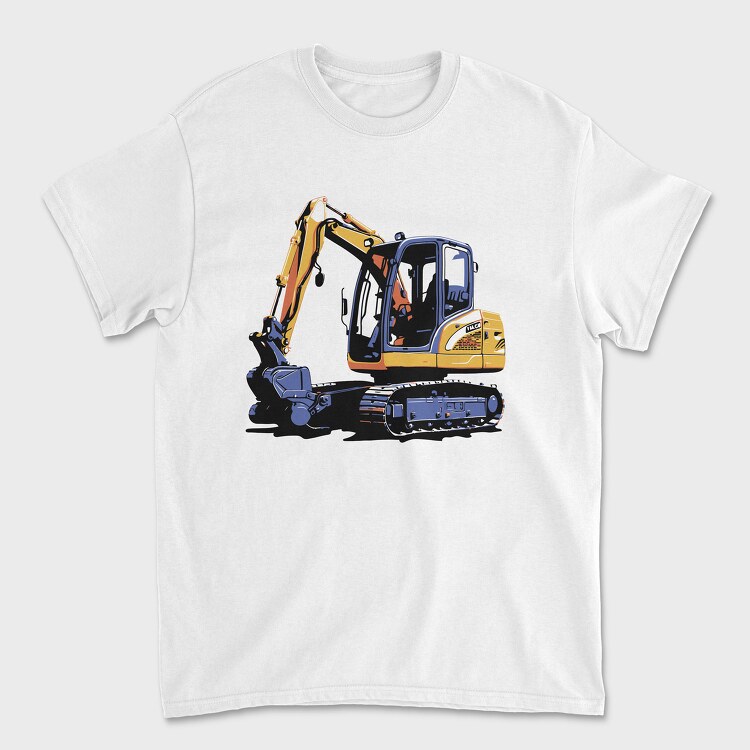 Mini Excavator, Tricou Barbati (Unisex)