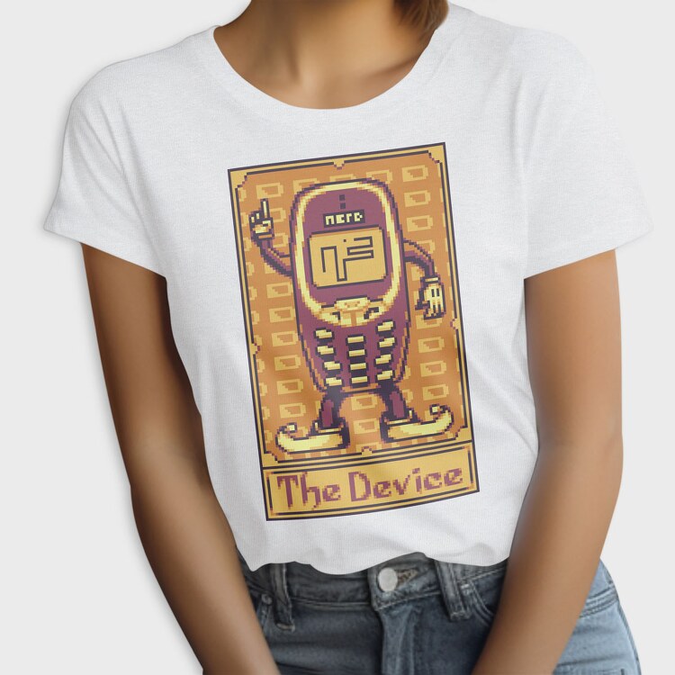 Pixelart Tarot Card the Device, Tricou Femei
