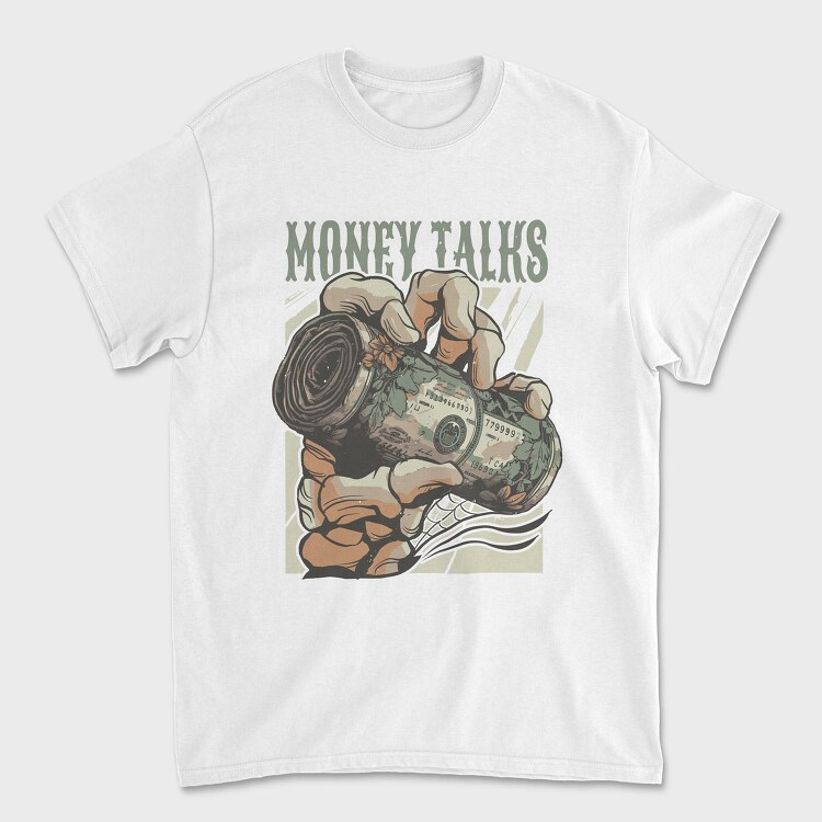 Money Talks Skull, Tricou Barbati (Unisex)