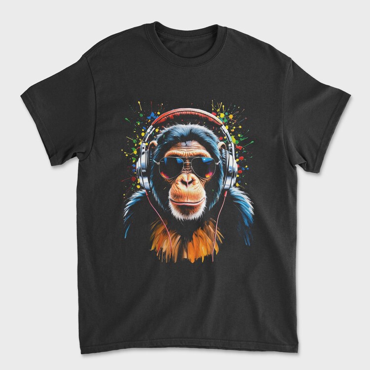 Tricou Barbati (Unisex), Monkey Dj