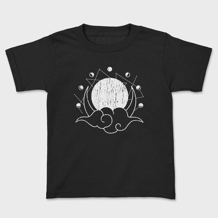 Tricou Copii, Moon Phases Monochrome